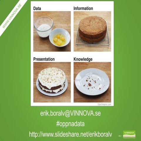 Öppna data webbstrategidagarna offentlig sektor 2013