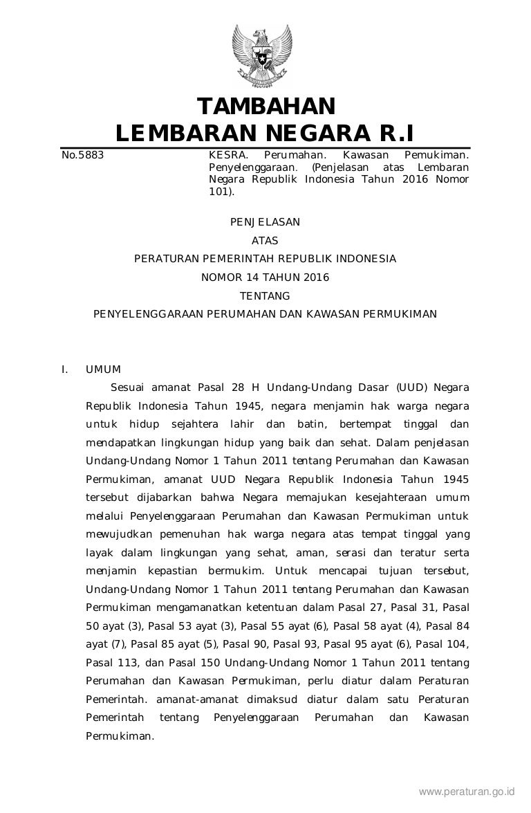 Pp no 14 tahun 2016 (penjelasan pp nomor 14 tahun 2016)