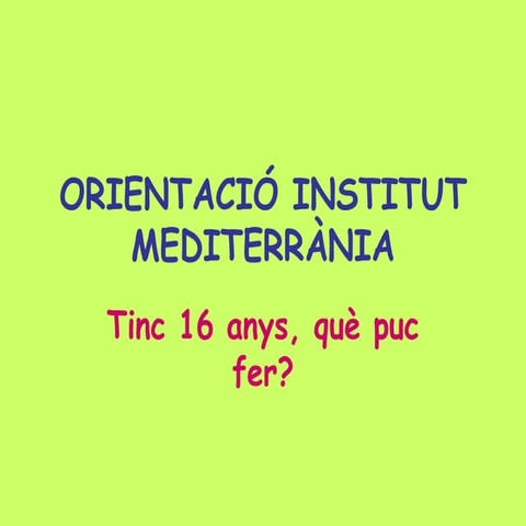 Pp orientació mediterrània