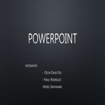 Ppoxt presentacion powerpoint