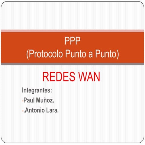 Protocolo PPP | PPTX