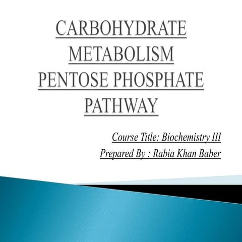 PENTOSE PHOSPHATE PATHWAY