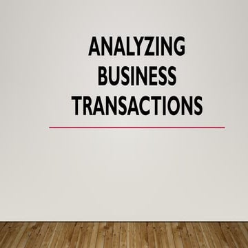 Comprehensive Guide to Analyzing Business Transactions and Their ...