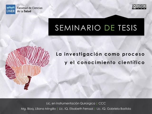 La Investigación como Proceso y el ...