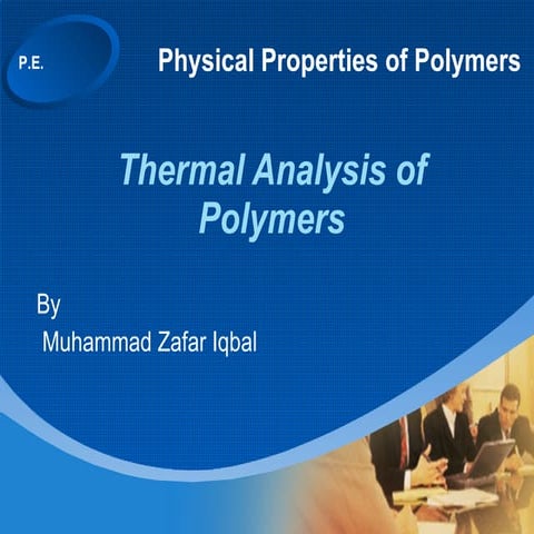 Ppp  Dsc 1 Thermal Analysis  Fundamentals Of Analysis