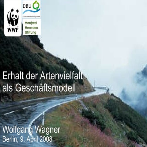 Erhalt der Artenvielfalt als Geschäftsmodell, Wolfgang Wagner, PWC