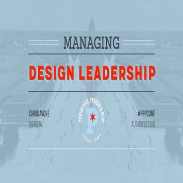 Managing Design Leadership