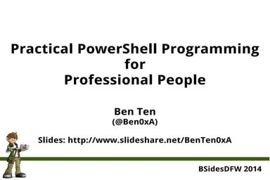 Practical PowerShell Programming for Professional People - Extended Edition