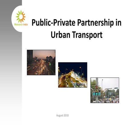 Public-Private Partnership in Urban Transport