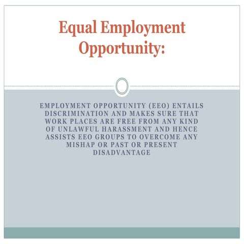 equal employment 
