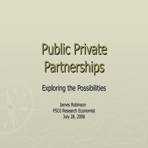 Public Private Partnerships