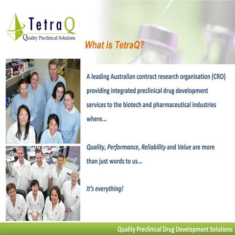 TetraQ - Integrated Preclinical Drug Development Solutions Presentation