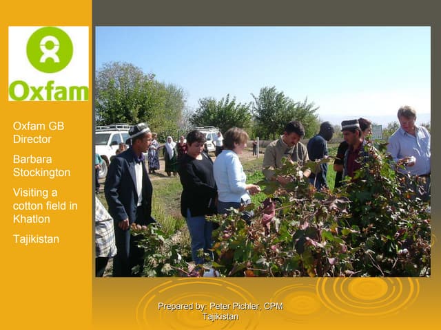 Peter Pichler Tajikistan Donor Principle presentation jan10