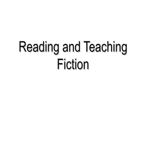 Teaching Literature