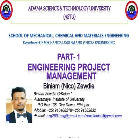 PART- 1 Engineering Project Management 