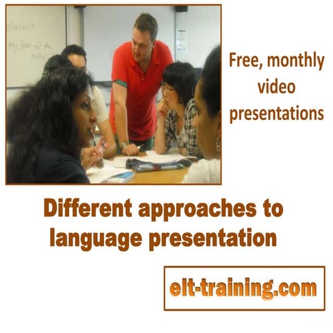 PPP to TBL Different approaches to language presentation