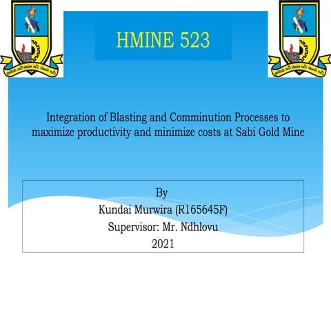 Integration of blasting and communition processes