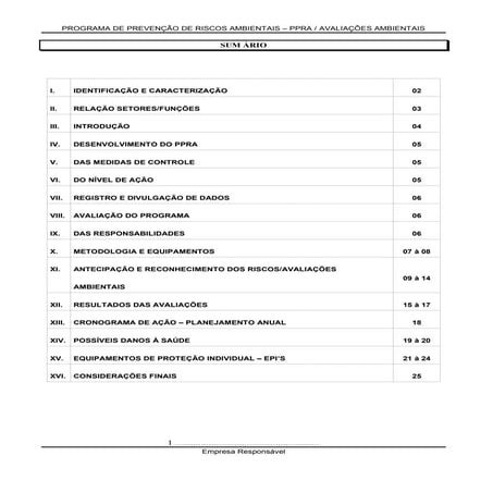 PPRA - CONSTRUÇÃO CIVIL | PDF