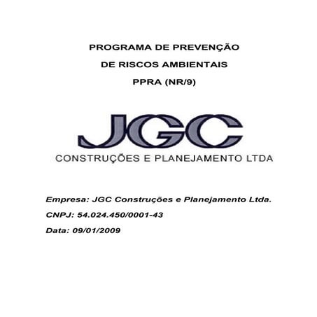 PPRA - CONSTRUÇÃO CIVIL | PDF