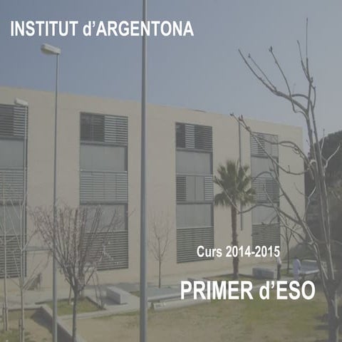 Reunió principi de curs 1r ESO Octubre 2014