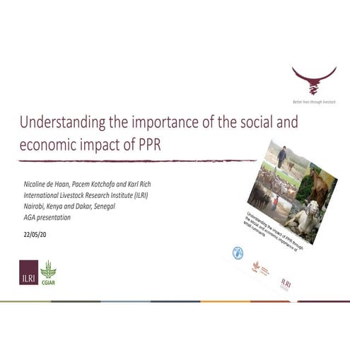 Understanding the importance of the social and economic impact of PPR