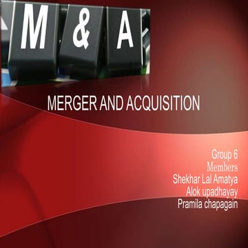 Ppr merger and_acquisition.pptxpprmerger and acquisition