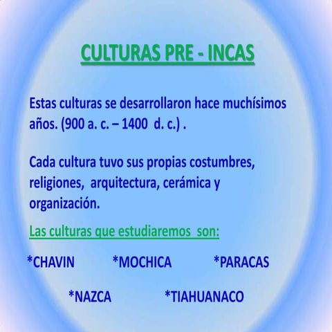 Pps culturas pre-incas