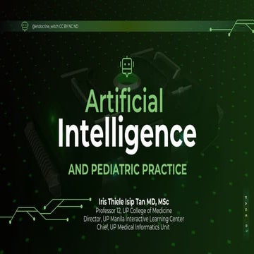 Artificial Intelligence and Pediatric Practice