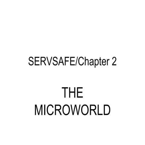 Servsafe chapter 2 ppt