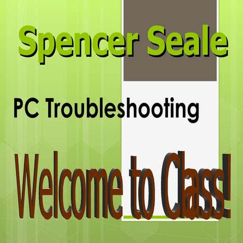PC Troubleshooting - Module 1
