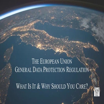 GDPR for US Companies: A Primer