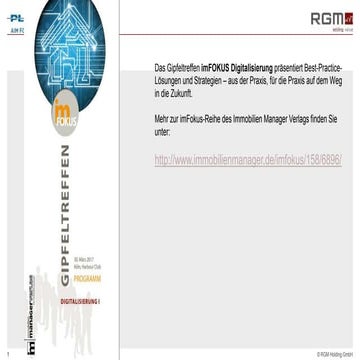 Herausforderung für das Facility Management durch die Digitalisierung der Imm...