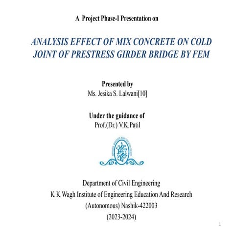 Analysis and Design of Post tensioned girder