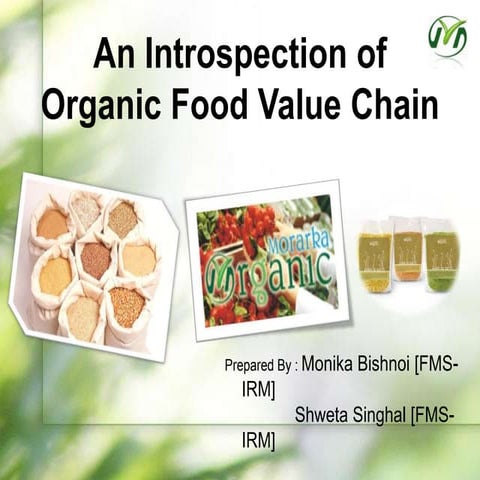 Organic Food Value Chain