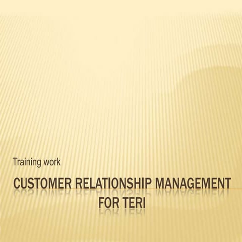 customer relationship management