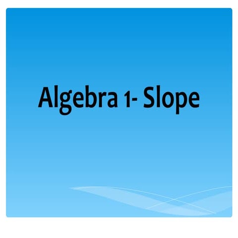 Algebra ppt