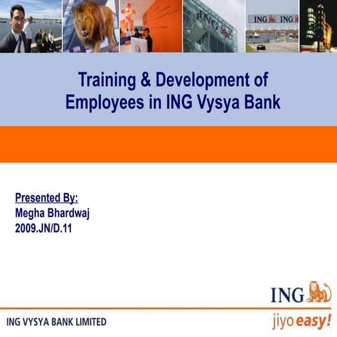 Training & Development of Employees in ING Vysya Bank
