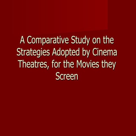 comparitive analysis of two leading multiplexes