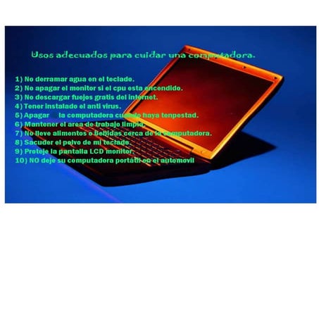 usos adecuados para una computadora