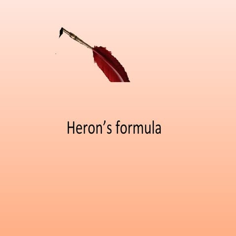 Herons Formula