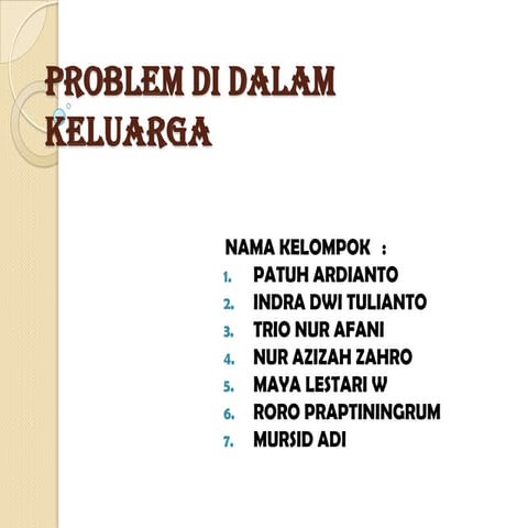 Ppt.problem di dalam_keluarga