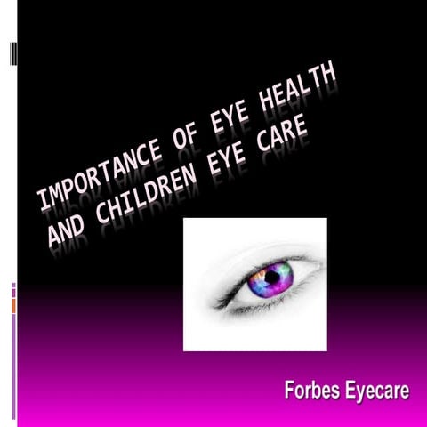 importance of eye health
