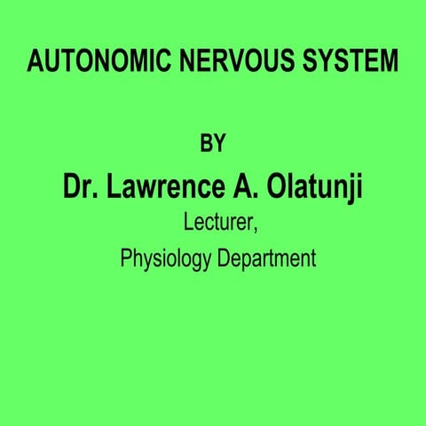 autonomic nervous system Ppt