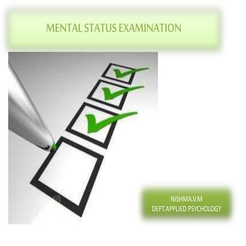 mental status examination