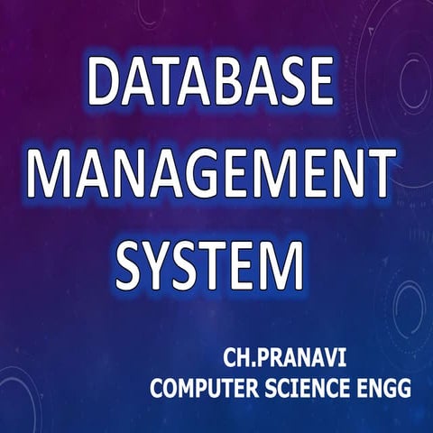 Introduction of DBMS,RDBMS,SQL