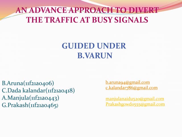 an advance approach to divert trafiic at busy signals using rfid technolgy