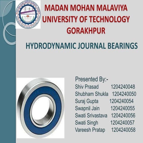 hydrodynamic journal bearing 