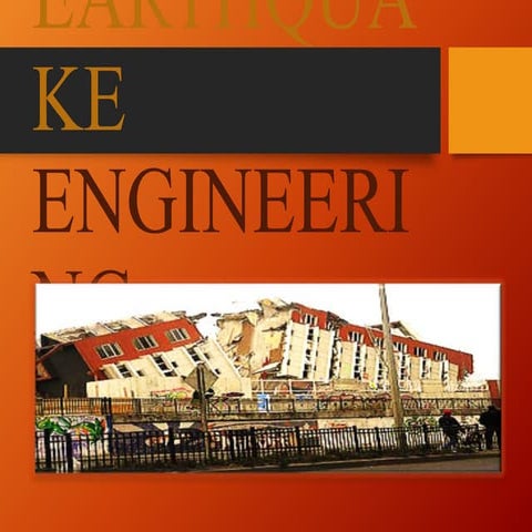 EARTHQUAKE ENGINEERING 1