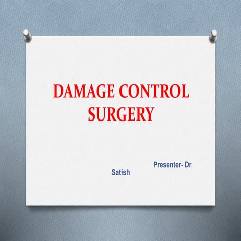 damage control surgery