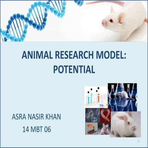 Animal Research Models:Potential